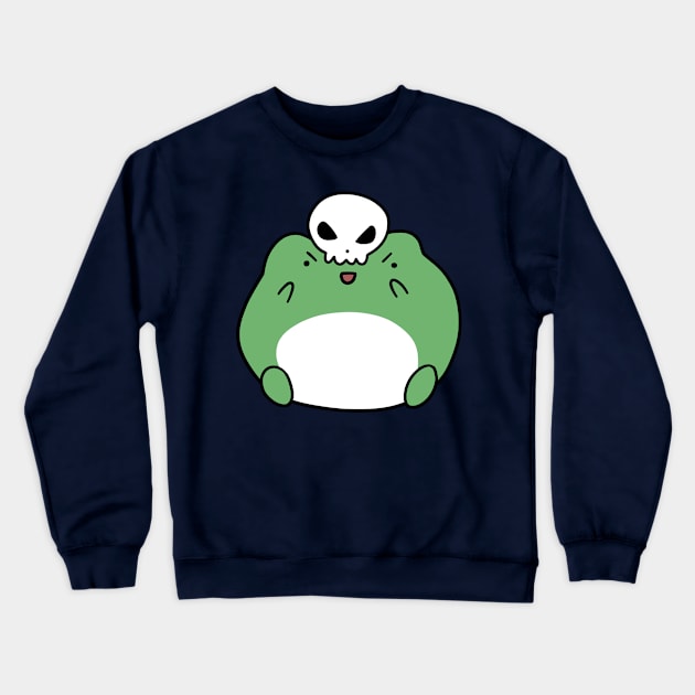 Skull Frog Crewneck Sweatshirt by saradaboru